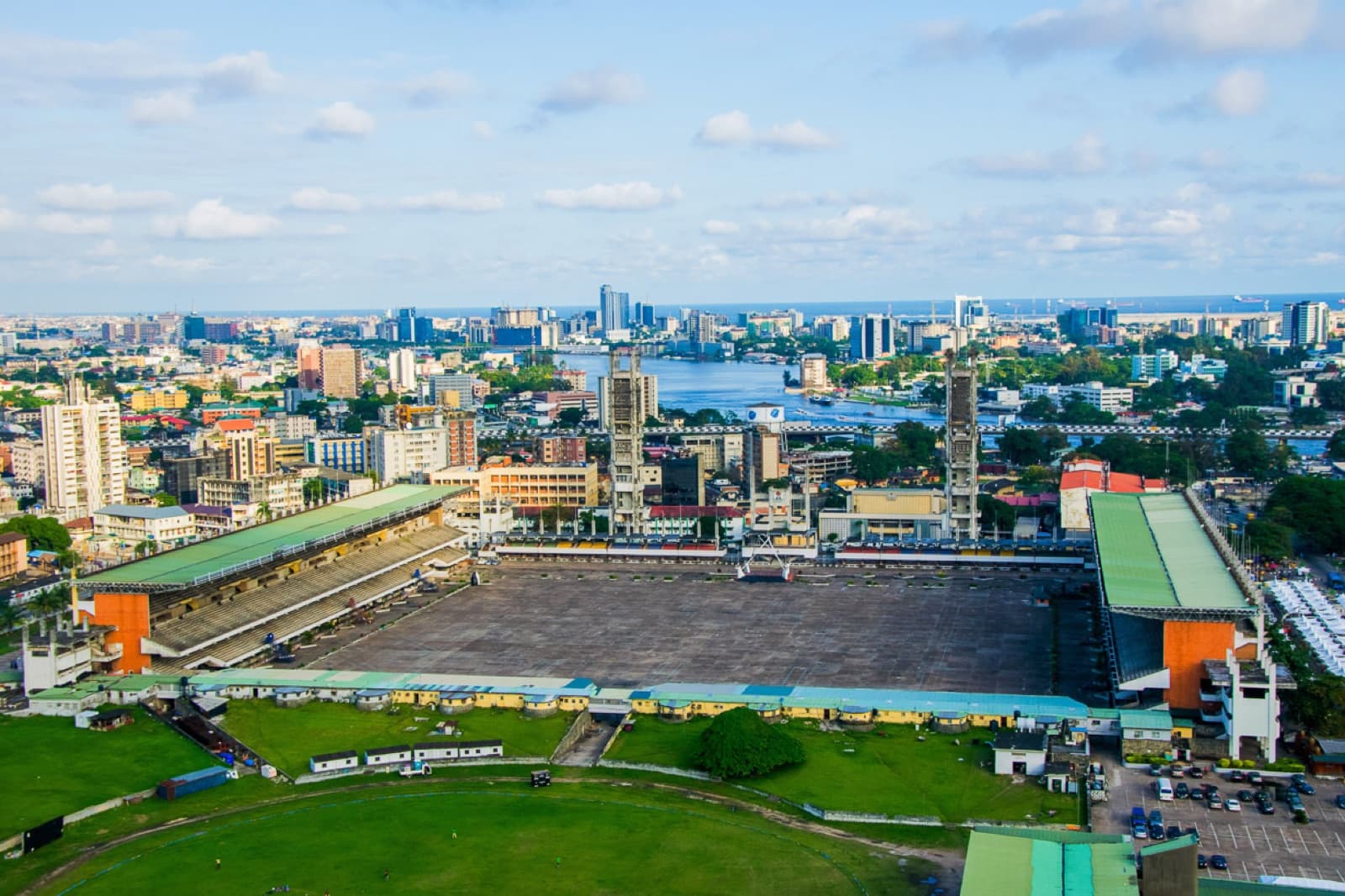 Aerial view of Lagos, Nigeria - one of Africa's biggest cities
