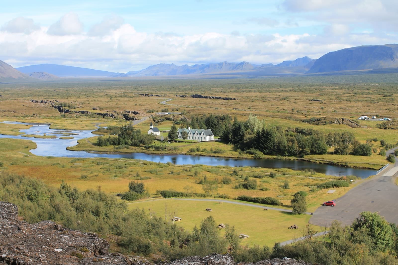 脼ingvellir National Park - the wide grassy valley where the Al镁ingi was first held